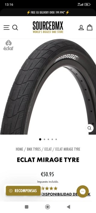 Cubierta Eclat BMX