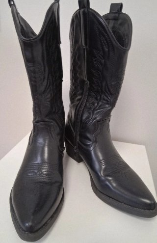 Stivali da cowboy neri