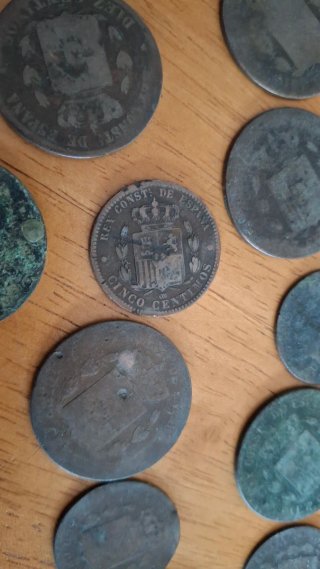 47 monedas cobre 1879