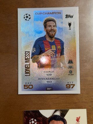 Colección cartas fútbol Match Attax