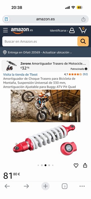 Amortiguador de motos