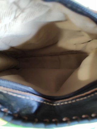 Bolso de cuero y pelo