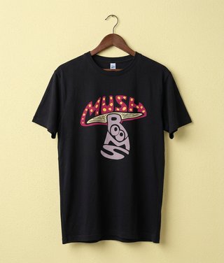 Camiseta Negra Mushroom Talla M