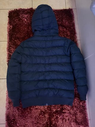 Giubbino blu con cappuccio