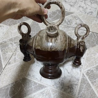 Botijo de tres pitos artesanal