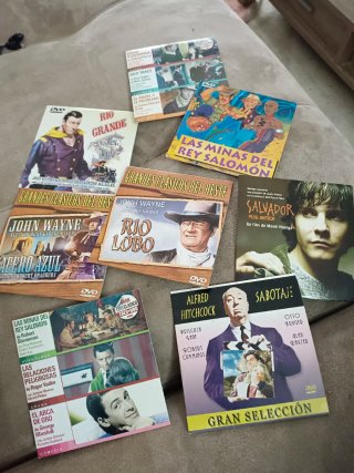 Lote 7 DVDs Películas Clásicas