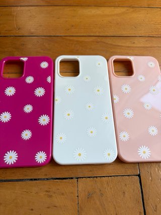 Pack 3 Fundas iPhone 12 Flores