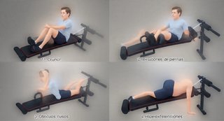 Banco abdominal multifunción