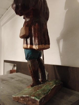 Figura San Isidro Labrador 42cm altura. Muy detall