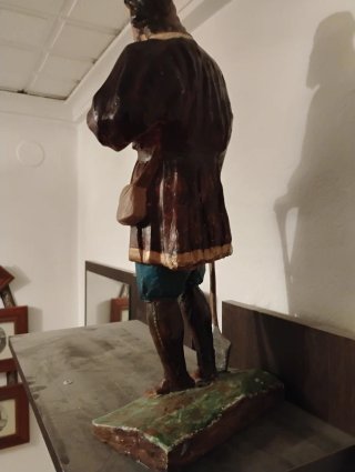 Figura San Isidro Labrador 42cm altura. Muy detall