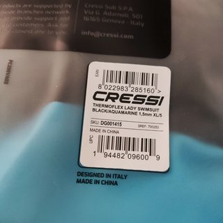Neopreno CRESSI Thermo Flex Mujer Talla XL/5 (76€)