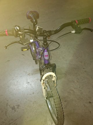 Bicicleta infantil morada B-PRO