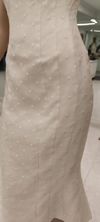 Conjunto Vestido de Novia Corto echarpe Rosa Clará