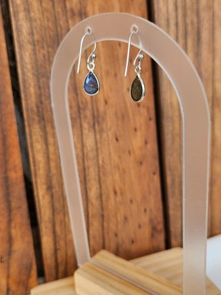 Pendientes de Plata y piedra Labradorita