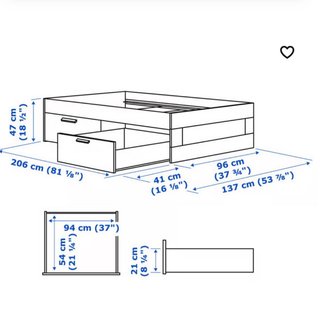 Cama individual Brimnes Ikea