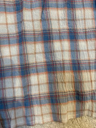 Camisa Mulaya volantes cuello cuadros XS