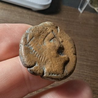 Moneda Íbera Carmo 120-100 a.C.