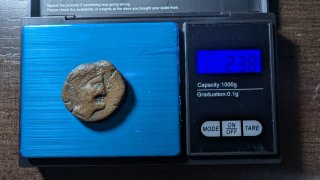 Moneda Íbera Carmo 120-100 a.C.