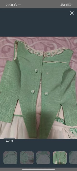 Trage Fallera Niña Talla 5-9 Años