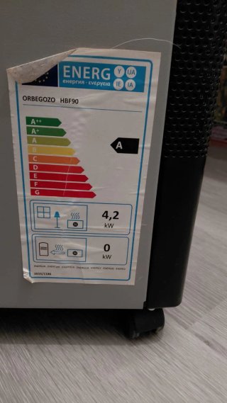 Estufa Orbegozo Llama Azul
