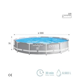 Piscina desmontable Intex 366x76 cm