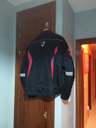 Chaqueta de moto hombre negra talla 5XL (parecexxl