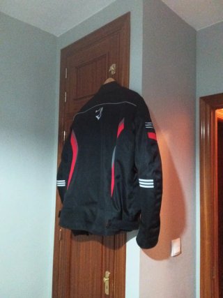 Chaqueta de moto hombre negra talla 5XL (parecexxl