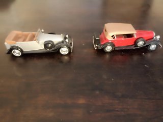 Coches miniatura clásicos (2 unidades)