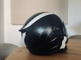 Casco integral Scorpion FX negro/blanco - Talla S