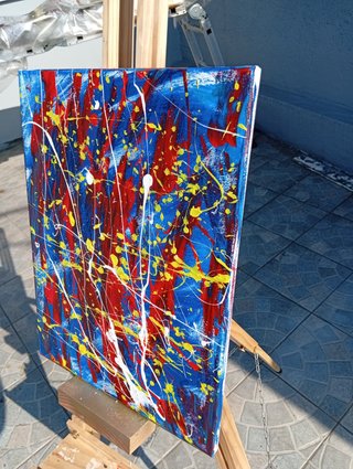 Tela "Pensieri Intrusivi", 30x40cm, dipinta a mano