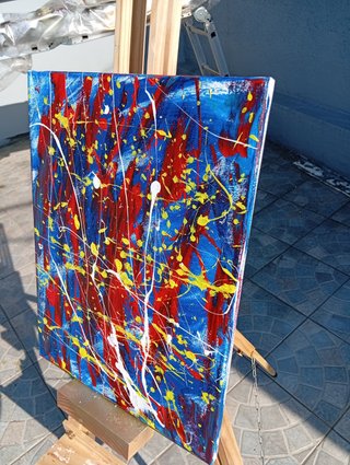 Tela "Pensieri Intrusivi", 30x40cm, dipinta a mano