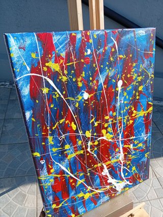 Tela "Pensieri Intrusivi", 30x40cm, dipinta a mano