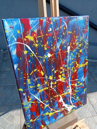 Tela "Pensieri Intrusivi", 30x40cm, dipinta a mano