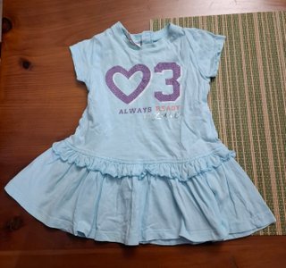 Set 2 vestitini bimba taglia 74 cm