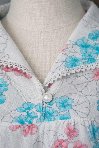 Camicia da Notte Vintage Anni 80 Floreale