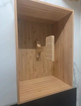Caja organizadora de madera  con asa nueva