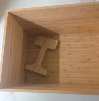 Caja organizadora de madera  con asa nueva