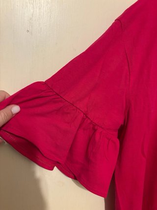 Camiseta Sfera manga volante fucsia Talla M