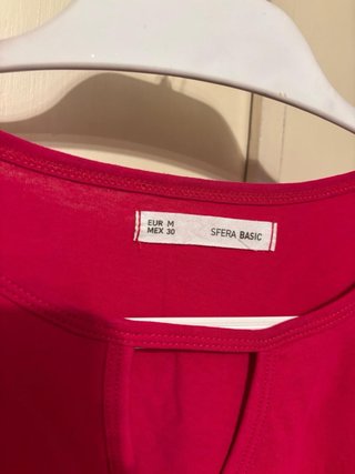 Camiseta Sfera manga volante fucsia Talla M