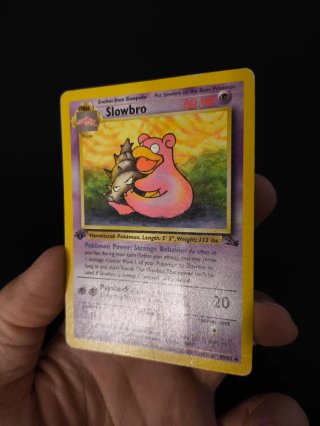 Slowbro Fossil Prima Edizione Carta Pokemon