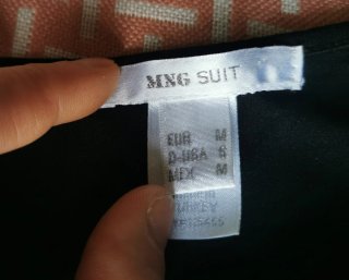 Camiseta tirantes Mango mujer negra