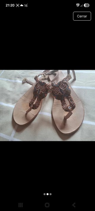 Sandalias planas boho multicolor