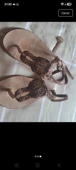 Sandalias planas boho multicolor