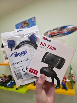 Webcam Trust Trino HD + Cavo VGA