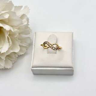 Anillo Infinito Oro 18kt con Circonitas