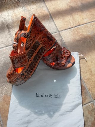 Cuñas Bimba y Lola Piel Serpiente