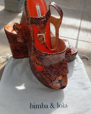 Cuñas Bimba y Lola Piel Serpiente