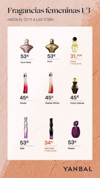 Productos cosméticos y perfumes yanbal