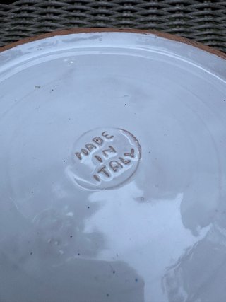 PLATO ITALIANO LEOPARDO CUENCO VINTAGE