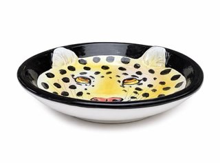PLATO ITALIANO LEOPARDO CUENCO VINTAGE
